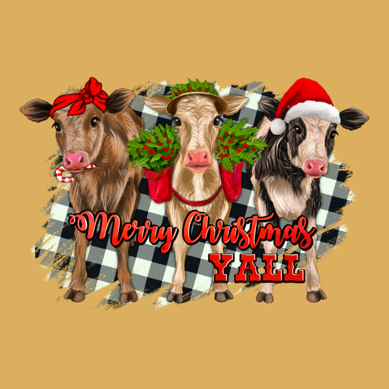 Merry Christmas Y'all Heifers Premium Hoodie by RanaPortraitStore | Teevron