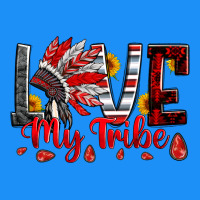 Red Black Grey White Love My Tribe Indian Headdres Classic Tee | Teevron