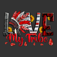 red black grey white love my tribe indian headdres | Teevron