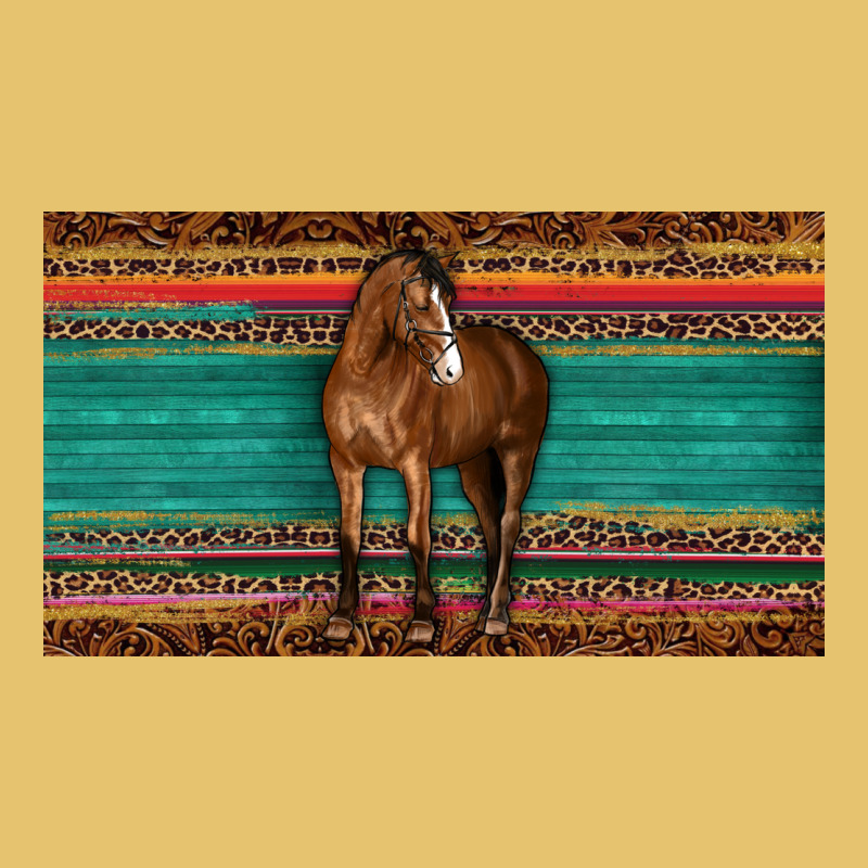 Western Horse Serape Tooled Leather Leopard  Sippy Cup Premium Sweatshirt by BarkalooDesign | Teevron