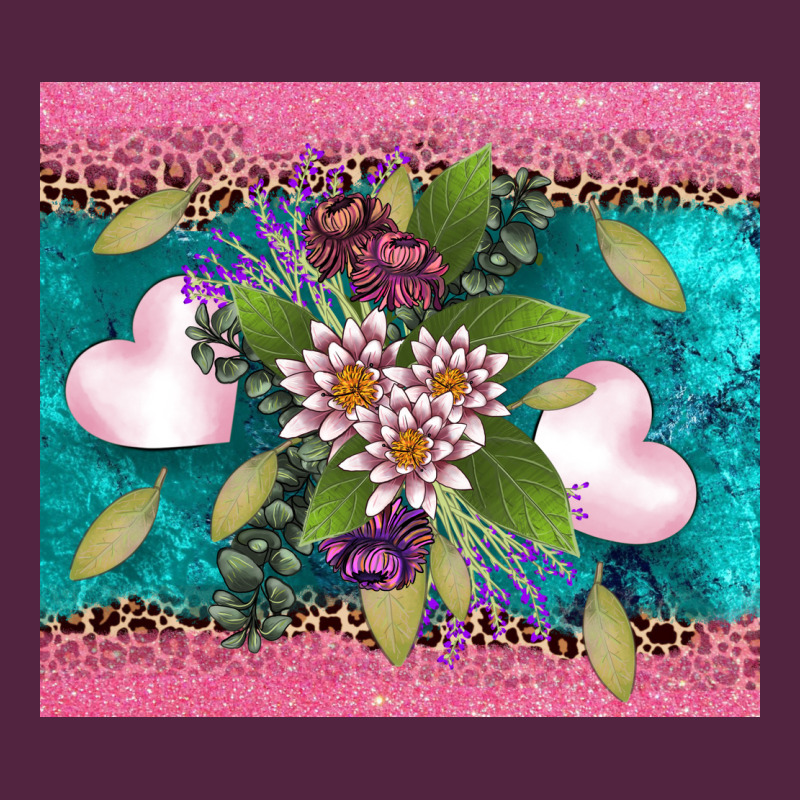 V.d Flowers And Hearts Urban Hoodie by AdoDesignShop | Teevron