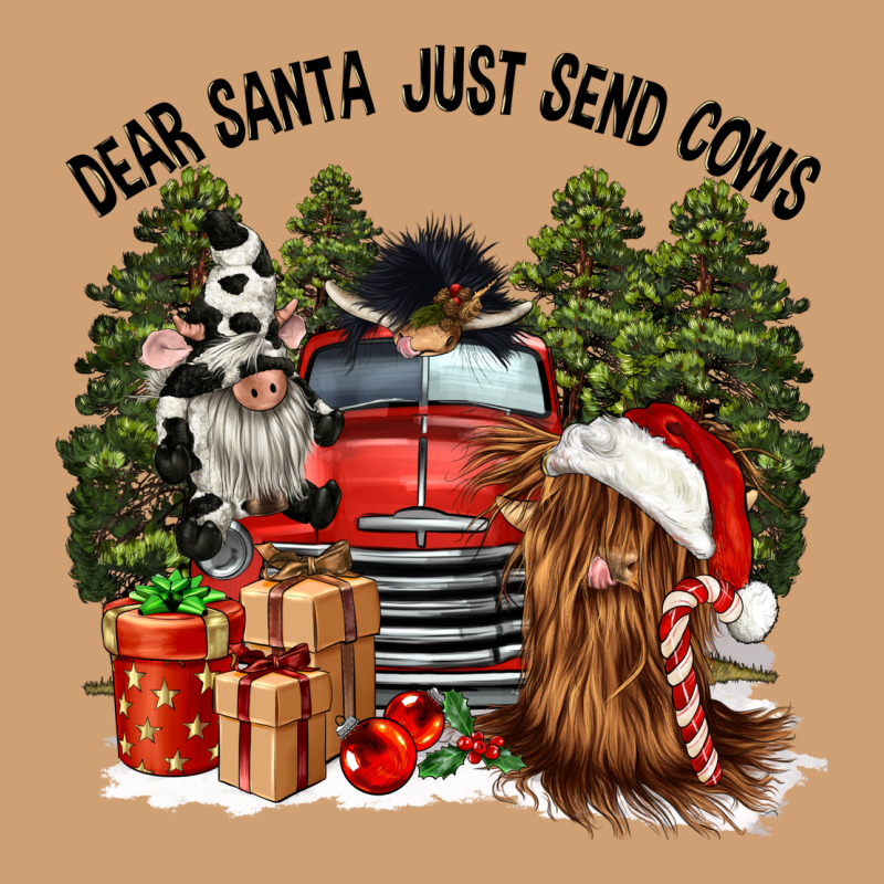 Dear Santa Just Send Cows Vintage Tee by CowGirlArtShop | Teevron
