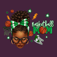 Afro Messy Bun Full Face Basketball Mom Premium Tee | Teevron