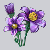 Pasque Flower Illustrations Heavyweight Sweatshirt | Teevron