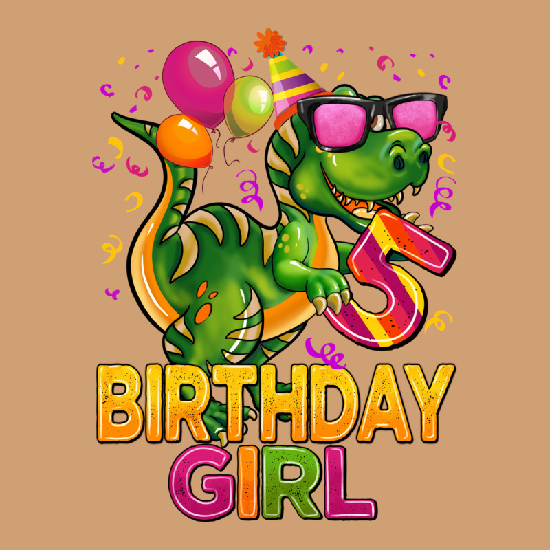 5 Rd Birthday Girl T Rex Pink Vintage Tee by CowGirlArtShop | Teevron