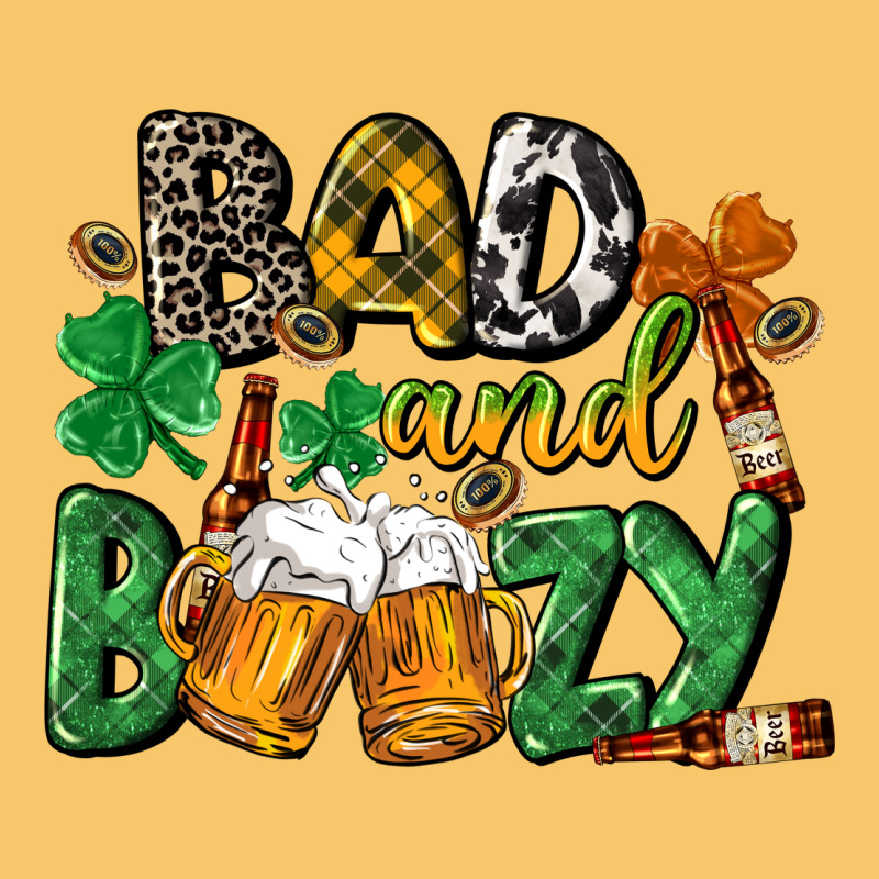 Bad And Boozy St. Patrick's Day Vintage Hoodie by CowGirlArtShop | Teevron