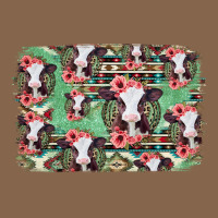 Baby Cow Floral Aztec Background Premium Tee | Teevron