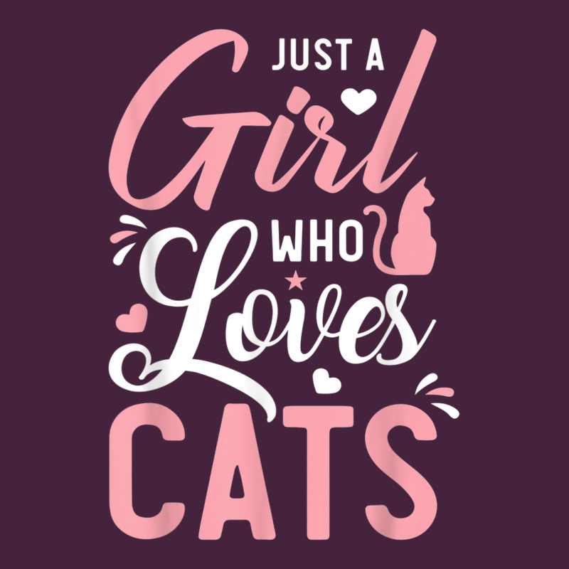 Just A Girl Who Loves Cats Cute Cat Lover Gifts Classic Tee by longCreatives | Teevron