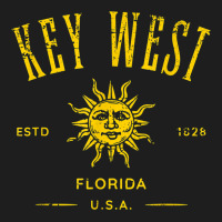 Key West Florida Vintage Distressed Style Design Souvenir Classic Tee | Teevron