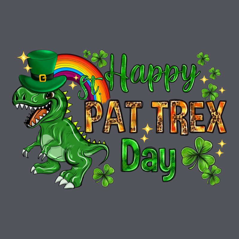 St. Patrick's Happy Pat T-rex Day With Rainbow Vintage Hoodie by HowdyJamesFarm | Teevron