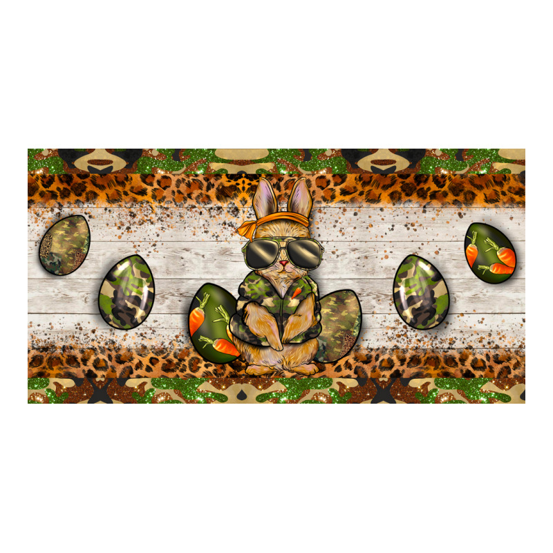 Easter Camouflage Egg Hunter Bunny License Plate Template Premium Sweatshirt by BarkalooDesign | Teevron