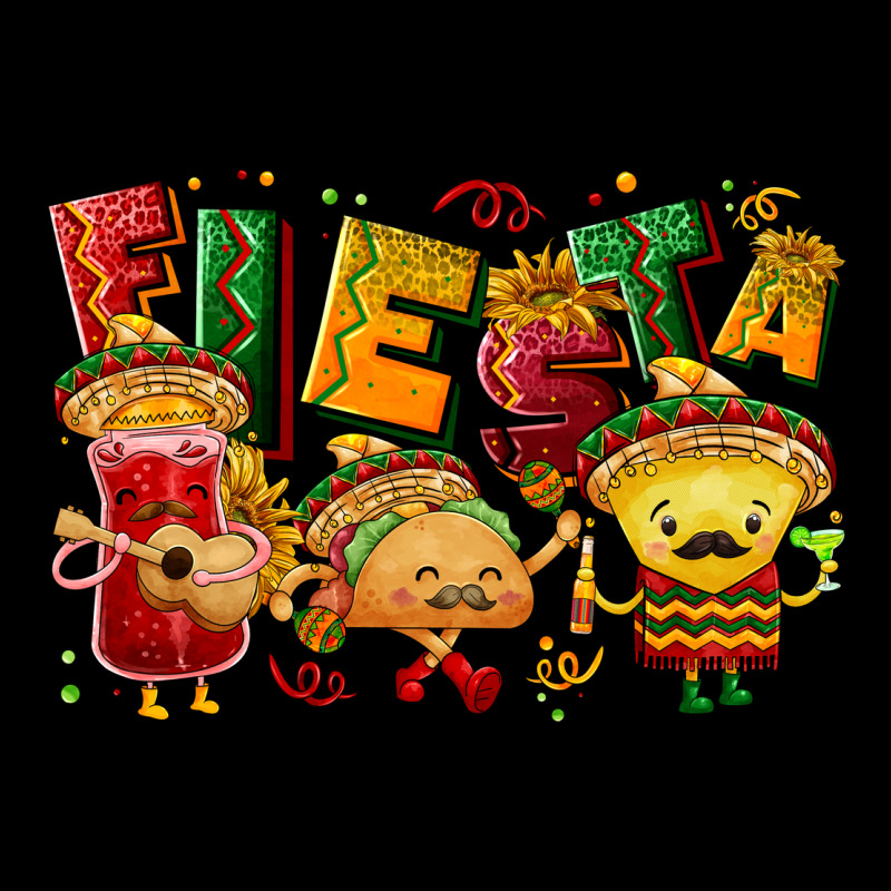 Fiesta With Taco, Nacho, Souce Ladies Tee by NancyCooperArtShop | Teevron