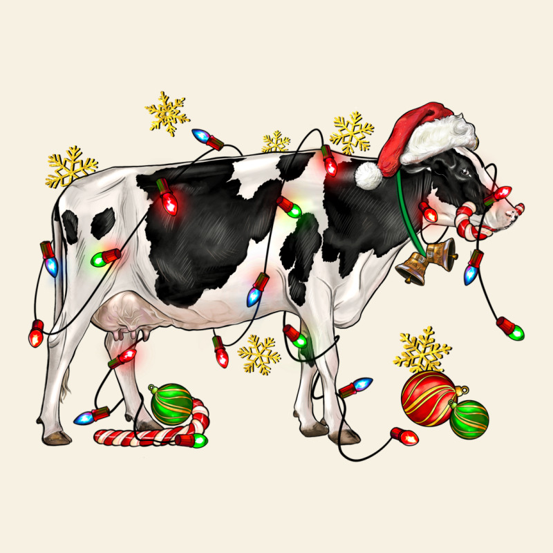 Christmas Holstein Cow Vintage Tee by CowGirlArtShop | Teevron