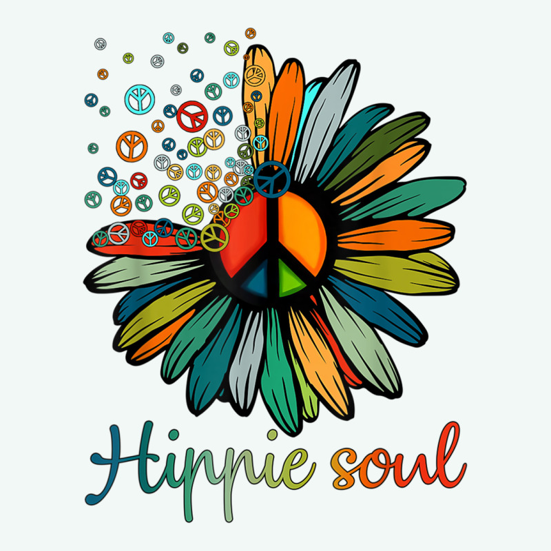 Daisy Peace Sign Hippie Soul Tshirt Flower Lovers Gifts Premium Hoodie by longCreatives | Teevron