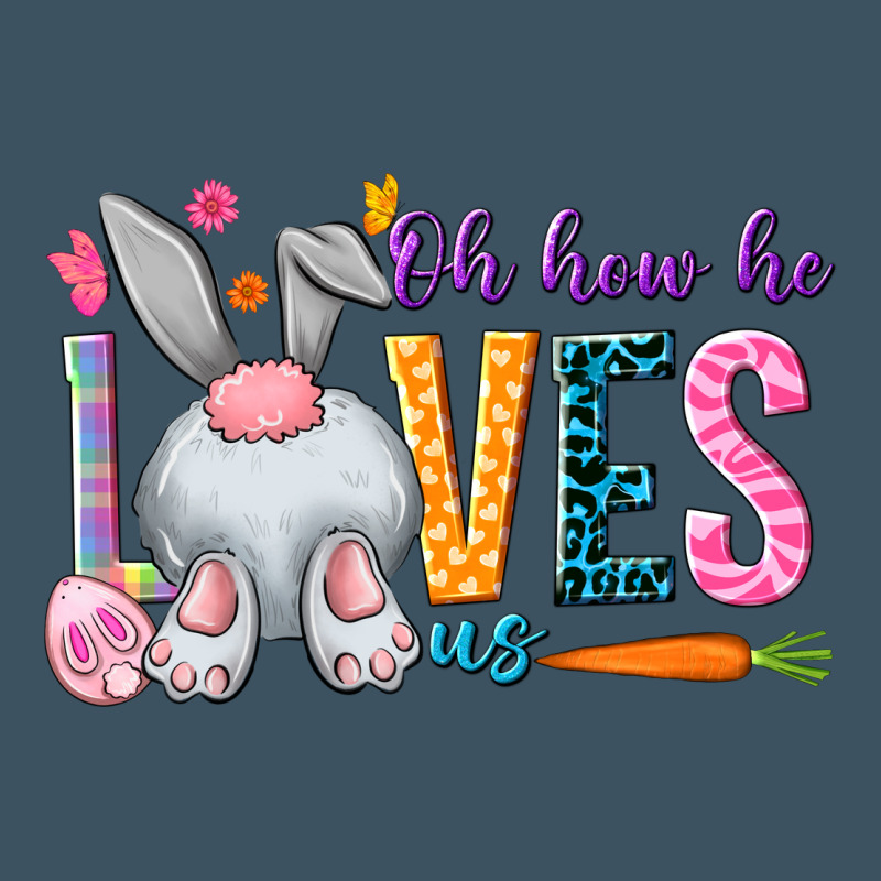 Oh How He Loves Us Easter Day Urban Heavy Tee by HowdyJamesFarm | Teevron