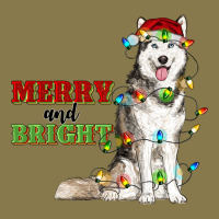 Merry And Bright Husky Premium Hoodie | Teevron