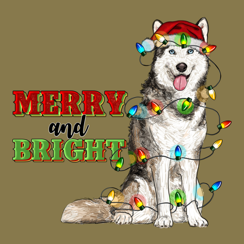 Merry And Bright Husky Premium Hoodie by RanaPortraitStore | Teevron