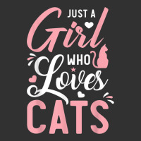 Just A Girl Who Loves Cats Cute Cat Lover Gifts Urban Heavy Tee | Teevron
