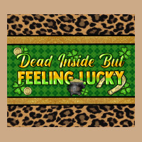 Dead Inside But Feeling Lucky 20oz Skinny Tumbler Vintage Hoodie | Teevron