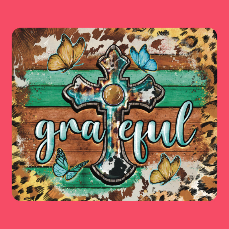 Grateful Cross Mousepad Premium Sweatshirt by BarkalooDesign | Teevron