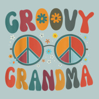 Groovy Grandma Retro 70s Peace Sign Design Grandmother Heavy Core Tee | Teevron