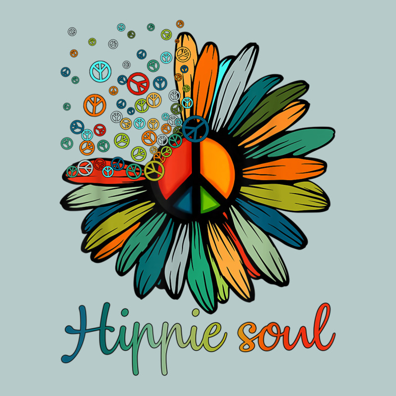 Daisy Peace Sign Hippie Soul Tshirt Flower Lovers Gifts Heavy Core Tee by longCreatives | Teevron
