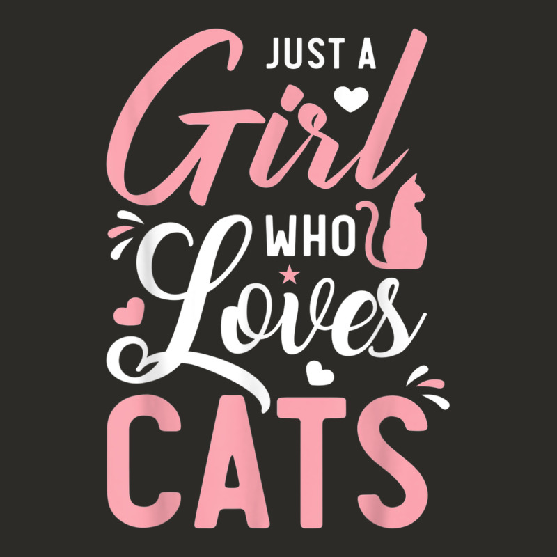 Just A Girl Who Loves Cats Cute Cat Lover Gifts Heavy Core Tee by longCreatives | Teevron