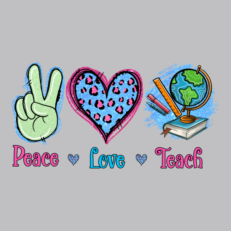 Peace Love Teach Long Sleeve Tee by Jasminsmagicworld | Teevron