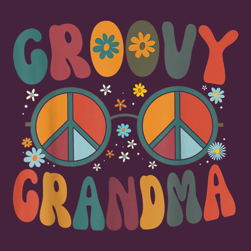 Groovy Grandma Retro 70s Peace Sign Design Grandmother Premium Tee by longCreatives | Teevron