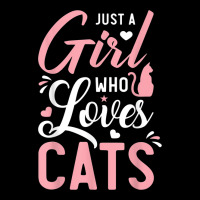 Just A Girl Who Loves Cats Cute Cat Lover Gifts Premium Tee | Teevron