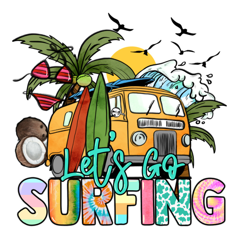 Let's Go Surfing Premium Tee by NancyCooperArtShop | Teevron