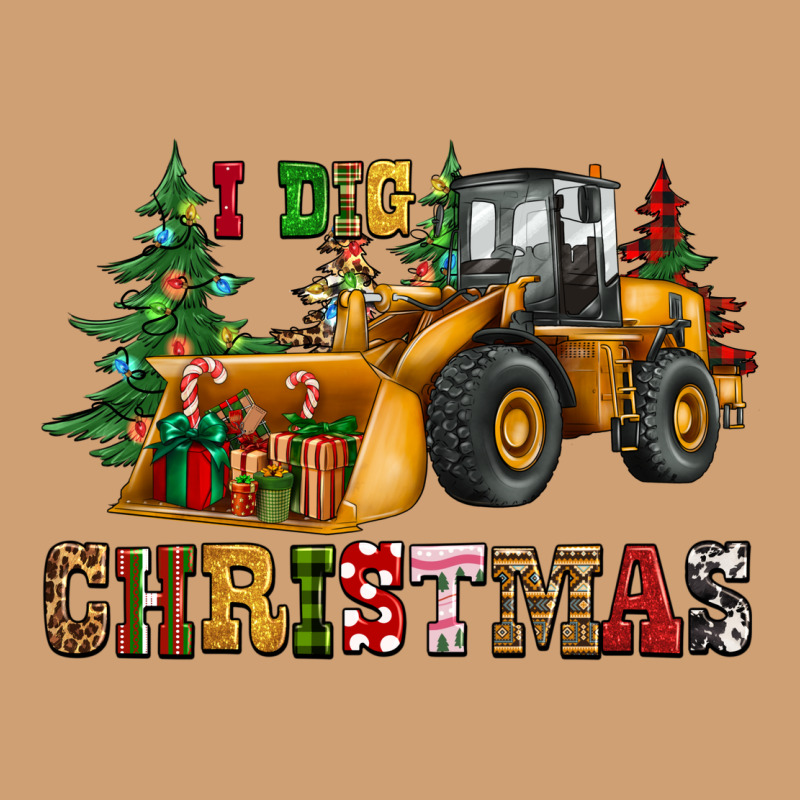 I Dig Christmas Bulldozer Vintage Tee by CowGirlArtShop | Teevron