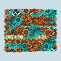 Leopard And Aztec Background Western Ladies Tee | Teevron