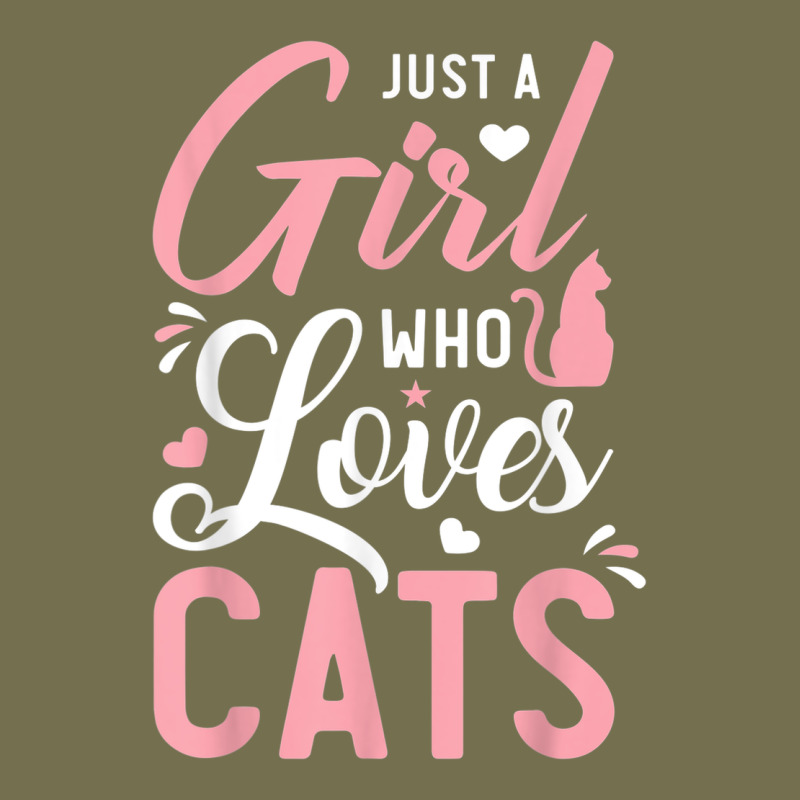 Just A Girl Who Loves Cats Cute Cat Lover Gifts Vintage Hoodie by longCreatives | Teevron