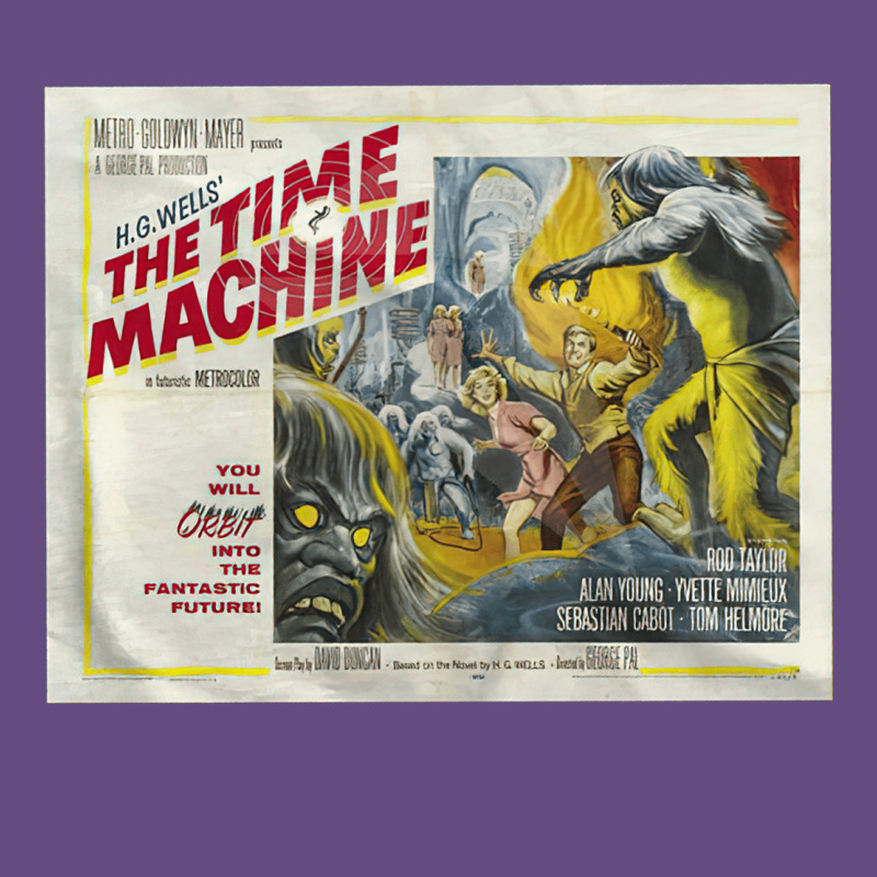 The Time Machine, Time Travel, Retro Movie Poster, Cult Classic, Futur Vintage Hoodie by longCreatives | Teevron