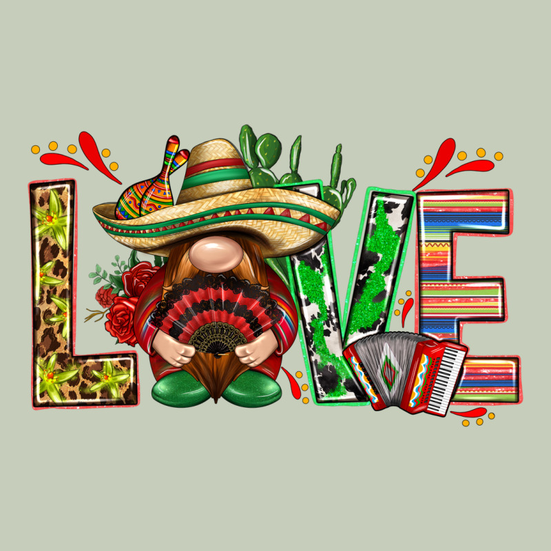 Mexico Love With Gnome Ladies Tee by NancyCooperArtShop | Teevron