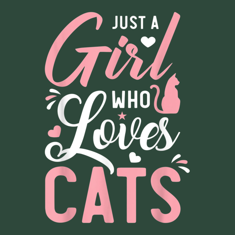 Just A Girl Who Loves Cats Cute Cat Lover Gifts Zipper Hoodie by longCreatives | Teevron