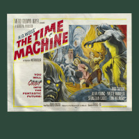The Time Machine, Time Travel, Retro Movie Poster, Cult Classic, Futur Zipper Hoodie | Teevron