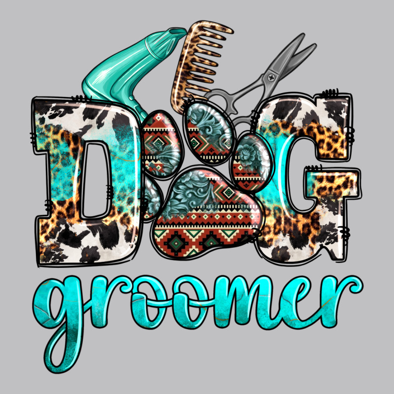 Western Dog Groomer Long Sleeve Tee by OliviaCreatesArt | Teevron