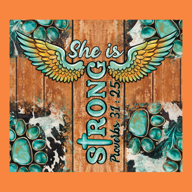 She Is Strong Tumbler Premium Sweatshirt by BarkalooDesign | Teevron