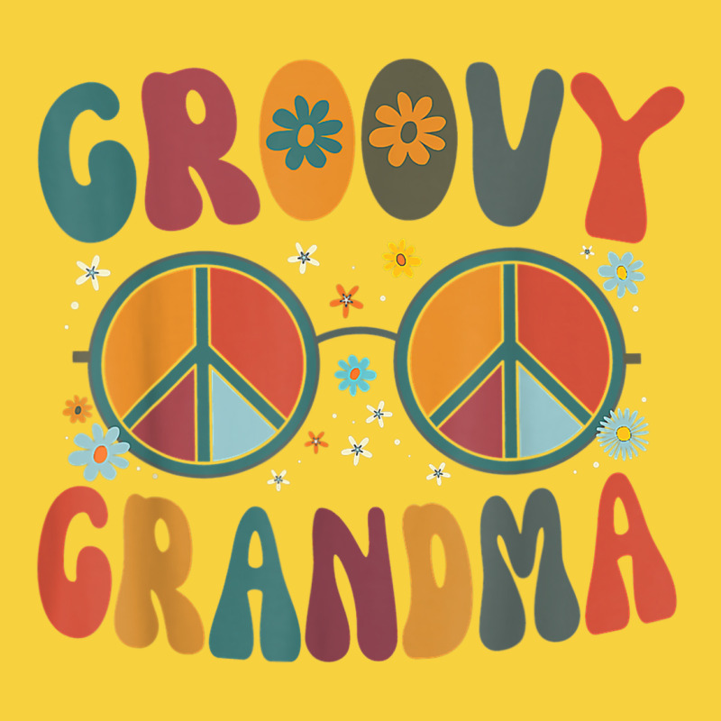 Groovy Grandma Retro 70s Peace Sign Design Grandmother Premium Sweatshirt by longCreatives | Teevron