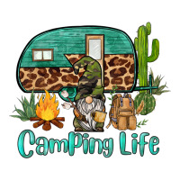 camping life caravan and gnome | Teevron