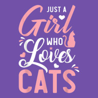 Just A Girl Who Loves Cats Cute Cat Lover Gifts Premium Sweatshirt | Teevron