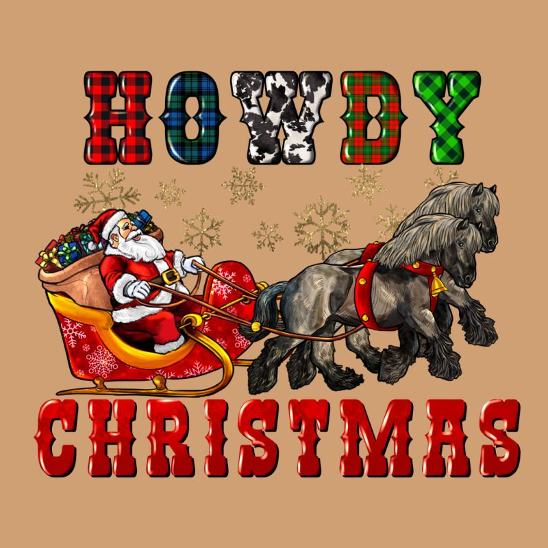Howdy Christmas With Santa Riding His Sleighs Vintage Tee by CowGirlArtShop | Teevron