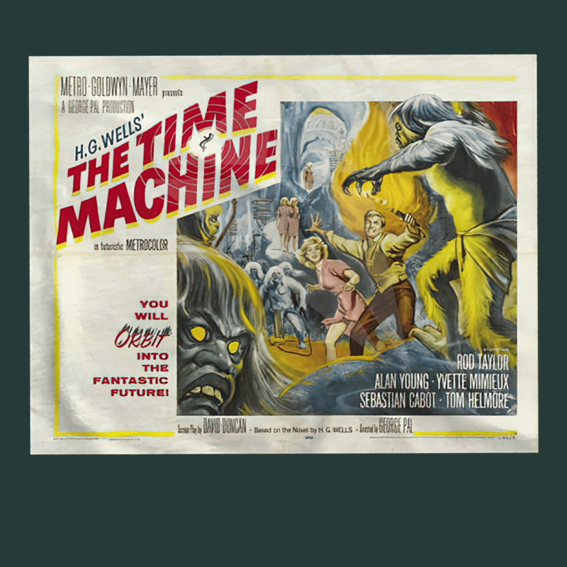 The Time Machine, Time Travel, Retro Movie Poster, Cult Classic, Futur Premium Sweatshirt by longCreatives | Teevron