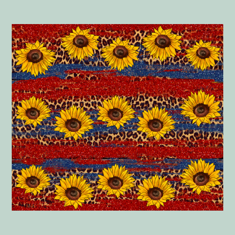 Usa And Sunflower Pattern Zipper Hoodie by Artiststas | Teevron
