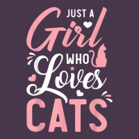 Just A Girl Who Loves Cats Cute Cat Lover Gifts Heavyweight Hoodie | Teevron