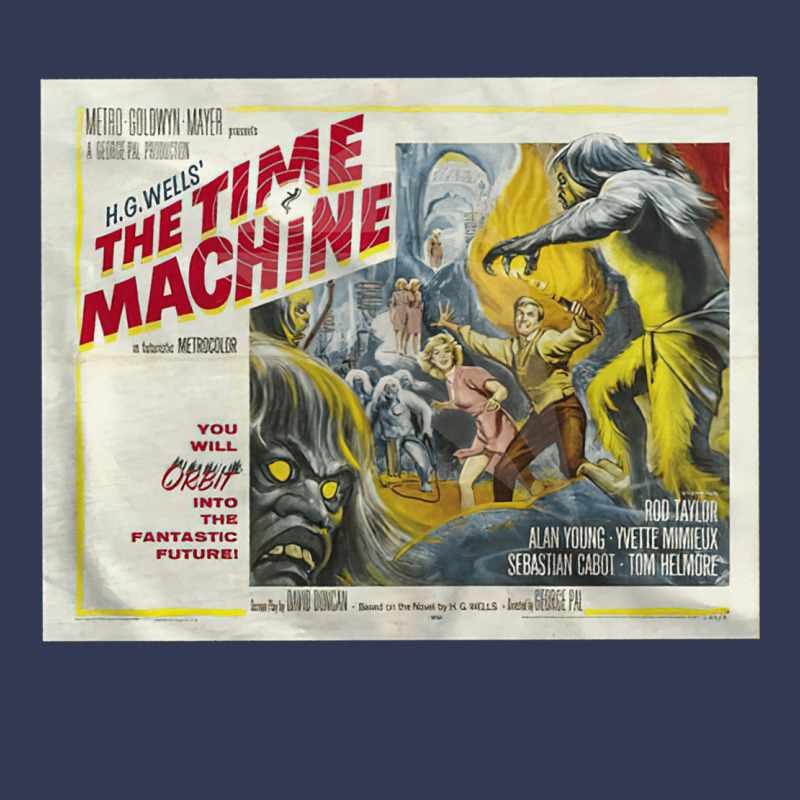 The Time Machine, Time Travel, Retro Movie Poster, Cult Classic, Futur Heavyweight Hoodie by longCreatives | Teevron