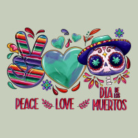 Peace Love Dia De Los Muertos Ladies Tee | Teevron