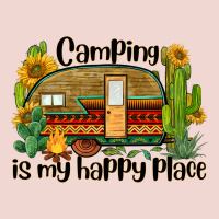 Camping Is My Happy Place Caravan Premium Sweatshirt | Teevron